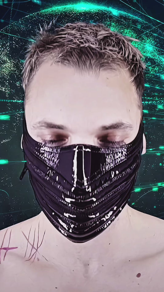 Halt den Mund Maske in Lack
