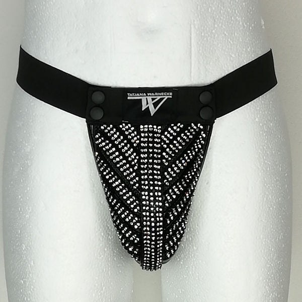 Trigo String with rhinestones - The bejeweled essential for a strip show